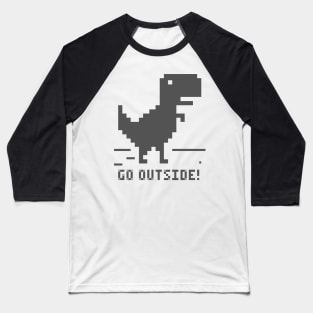 Offline Dino - grey Baseball T-Shirt